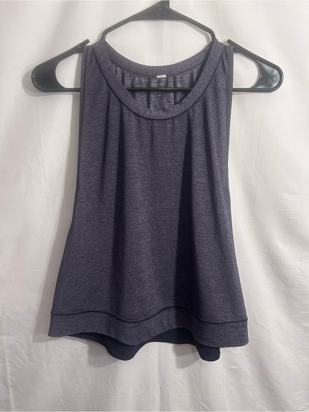 lululemon athletica Dark Heather Navy Scoop Neck Tank